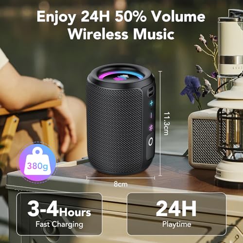 Tiksounds S12 waterproof speaker in water