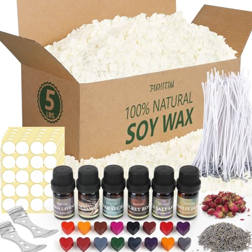 FUHITIM Soy Candle Wax Kit 5lb bag view