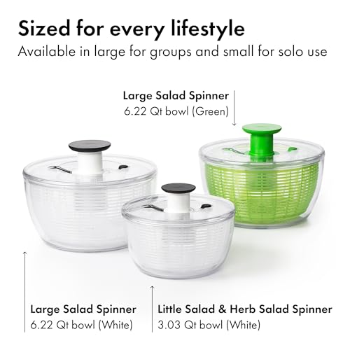 White salad spinner unit