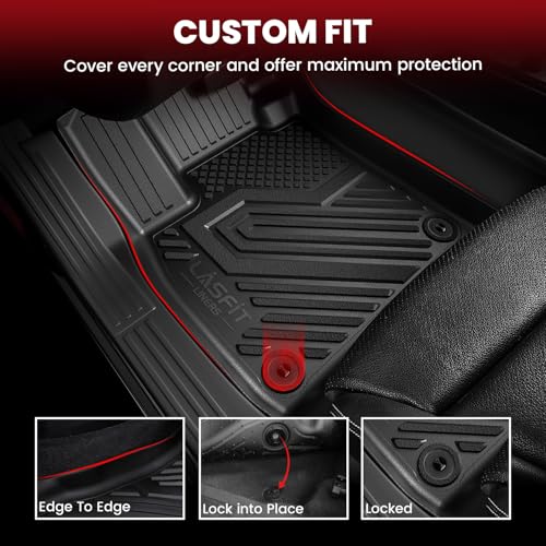 Close up of TPE texture on LASFIT floor mats