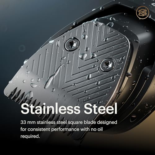 Trimmer head showing waterproof rinse capability