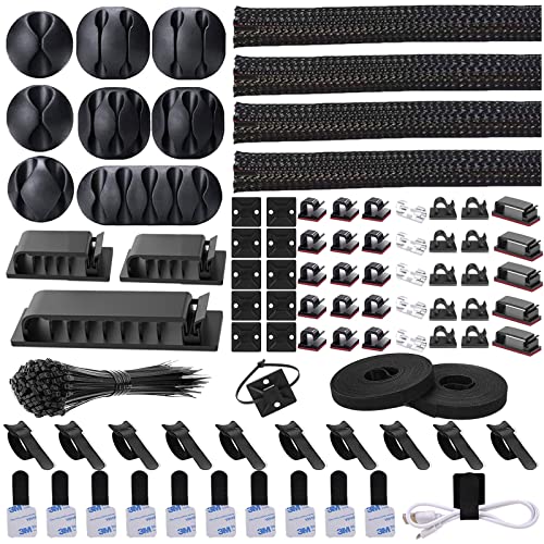 N NOROCME 192 PCS Cable Management Kit overview