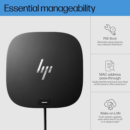 HP USB-C Dock G5 rear connectivity