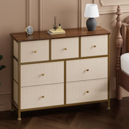 Front view of Sweetcrispy 7 drawer storage unit