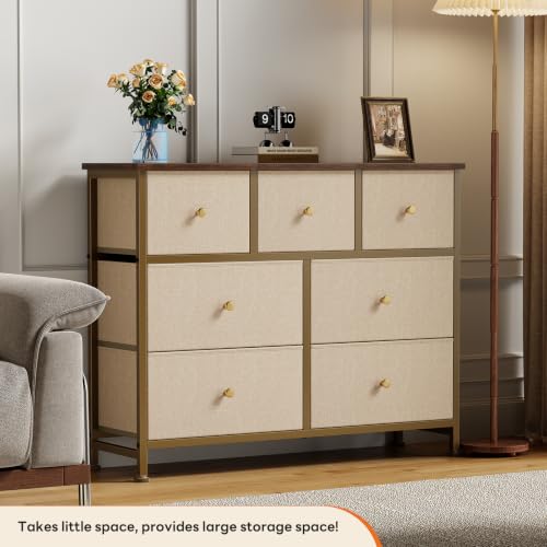 Sweetcrispy dresser with wooden top surface