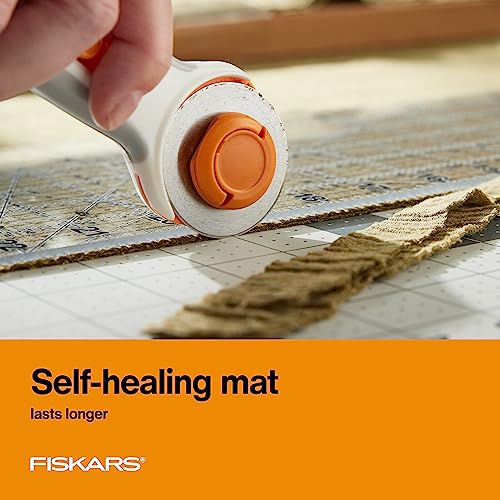 Fiskars cutting mat showing 24 inch length