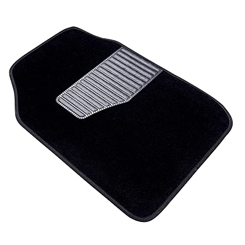 Top view of universal fit front car floor mats