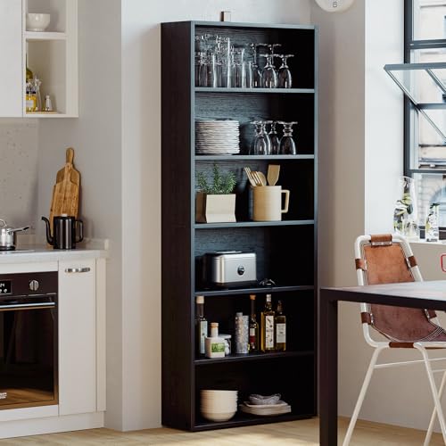 Decorative arrangement on 6-tier shelf