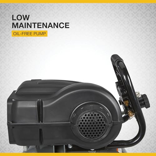 Handle and maneuverability of Klutch 20-Gallon unit