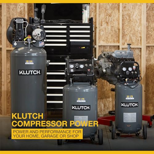 Rubber foot stabilizer on Klutch air compressor