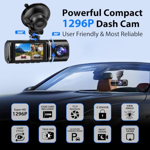 Triple channel car camera interior perspective