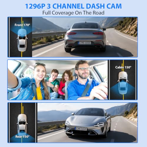 Black wireless dash cam side profile
