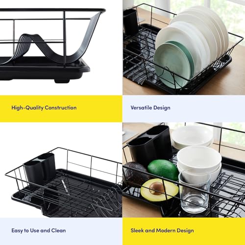 Modern kitchen setup with Sweet Home Collection rack