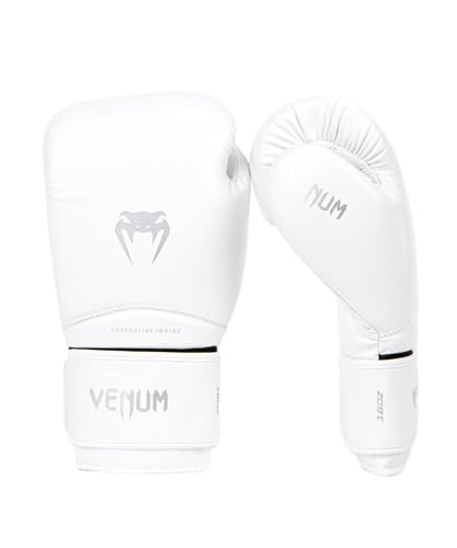 Close up of synthetic leather texture on Venum gloves