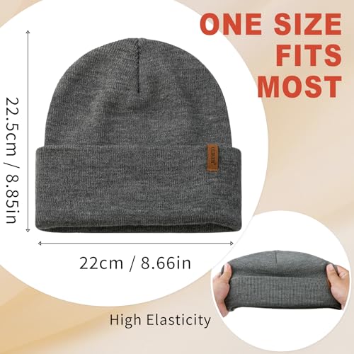 OLIKER beanies displayed for cold weather outfit matching