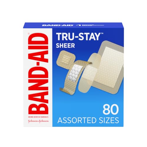 BAND-AID Tru-Stay Sheer Adhesive Bandages box