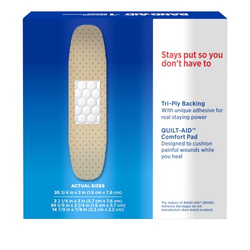 Close up of BAND-AID Quilt-Aid pad design
