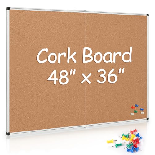 Board2by 36 x 48 cork board front view