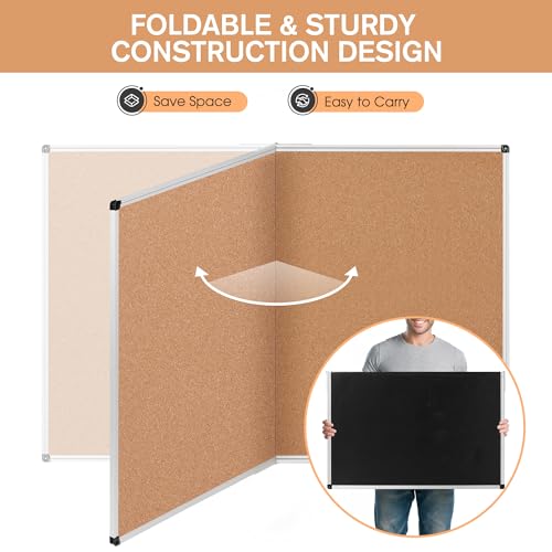 Wall mounted notice board in office