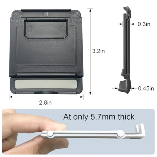 Side profile of POQOD phone stand showing 5 angle slots