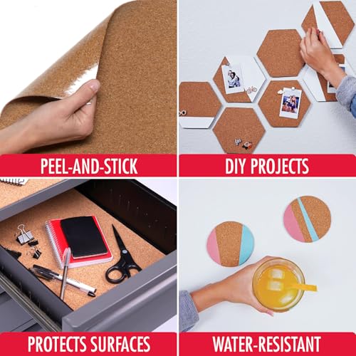 Measure and cut grid on cork backing