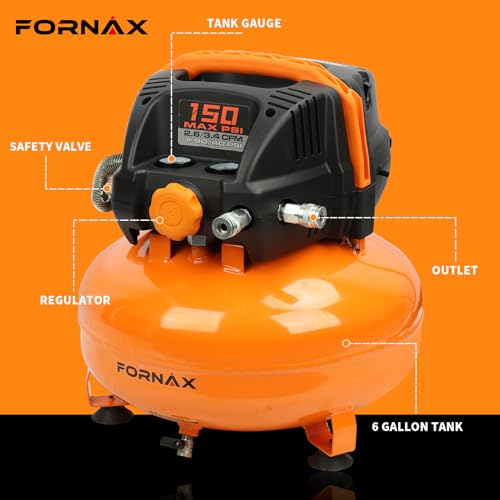 FORNAX air compressor control panel and dual couplers