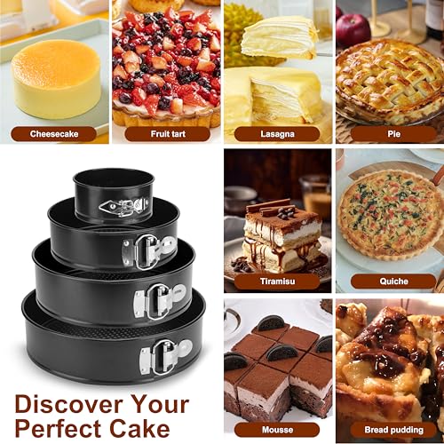 isheTao set of 4 pans stacked for storage