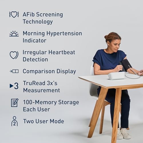 Upper arm blood pressure cuff