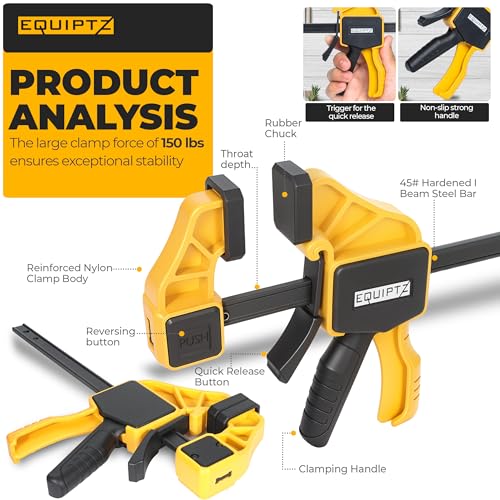 EQUIPTZ 6 inch quick grip clamp