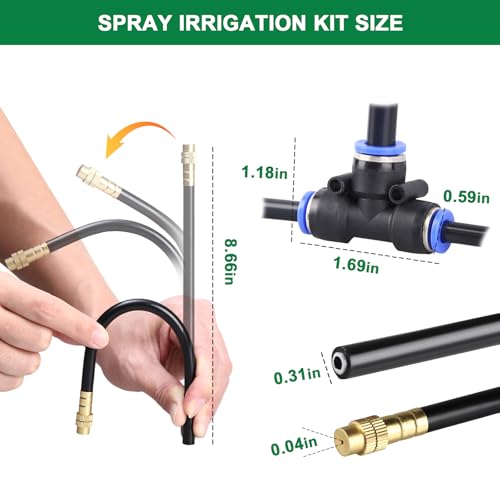 Adjustable copper nozzles on 20cm aluminum core rods