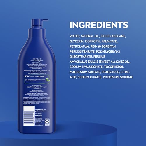 Blue NIVEA bottle branding and logo