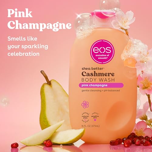 Creamy texture of eos Pink Champagne body wash