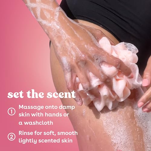 Moisturizing formula swatch of eos body wash