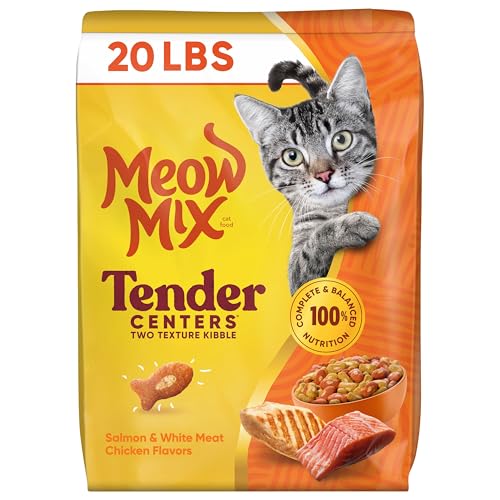 Meow Mix Tender Centers 20 lb. bag front view