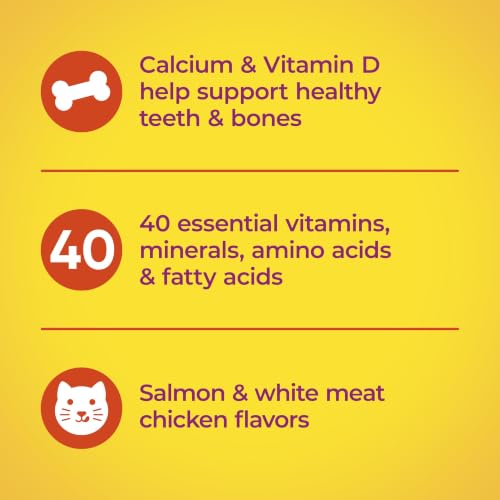 Meow Mix dry cat food kibble close up