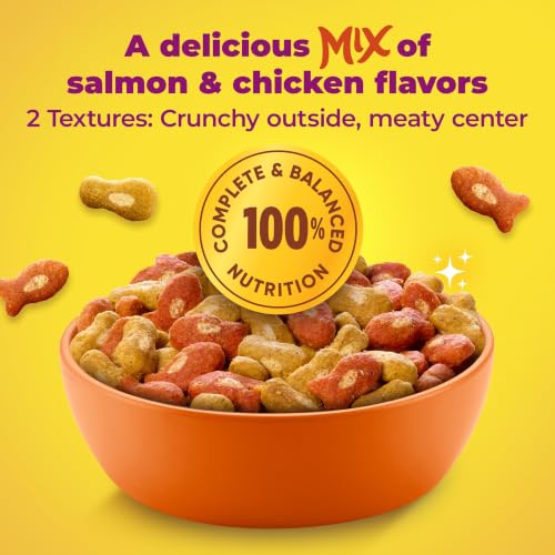 Salmon and white meat chicken cat food packaging