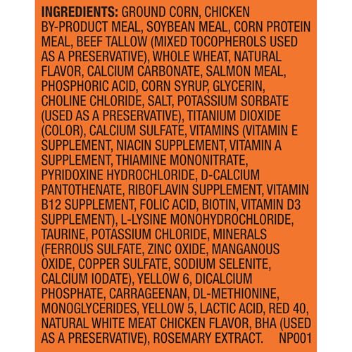 Meow Mix cat food bag side profile