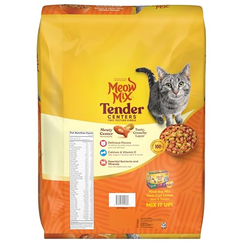 Meow Mix Tender Centers 20 lb. bag lifestyle angle