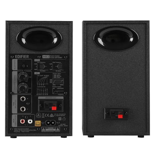Edifier MR3 rear connectivity ports