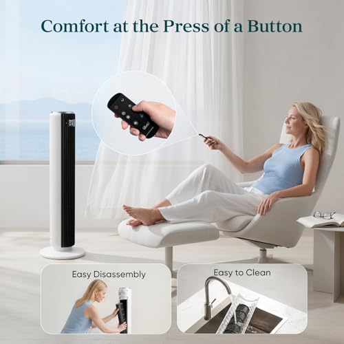 Levoit fan with removable grille for cleaning