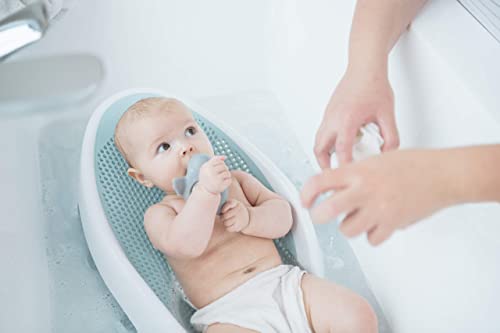 Aqua color bath support for infants