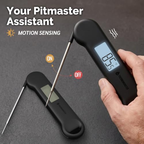 Black 0.5 Sec Instant Read Meat Thermometer probe detail