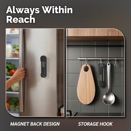 Waterproof ThermoMonster digital thermometer in kitchen setting
