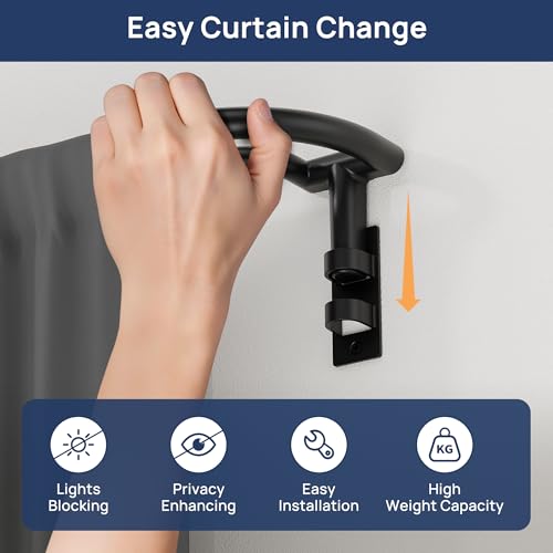 Double rod design for layering curtains