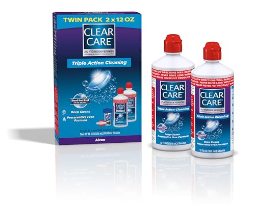 Clear Care 2 pack bottles front view
