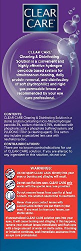 Clear Care solution with lens case accessories