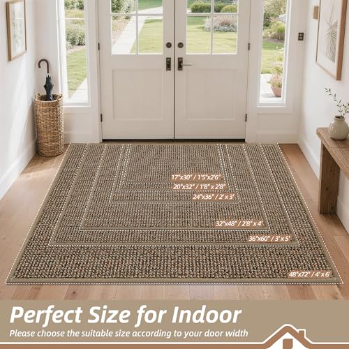 Beige door mat texture detail