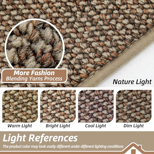 Low profile design of beige doormat