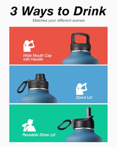 Coolflask water bottle showing triple wall construction