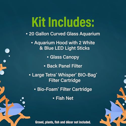 Back panel filtration system for GloFish 20G